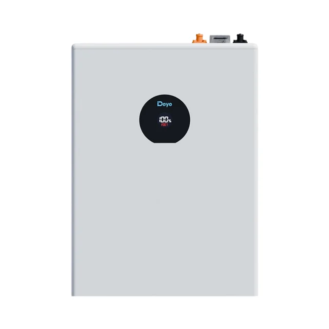Deye LiFePO4 battery storage unit, front view